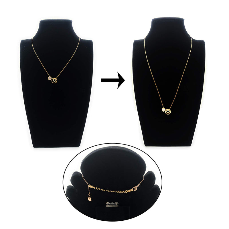 D-buy 8 Pcs Stainless Steel Necklace Extender Bracelet Extender Extender Chain Set 4 Different Length: 6 inch 4 inch 3 inch 2 inch (4 Gold, 4 Silver) Gold & Sliver - NewNest Australia