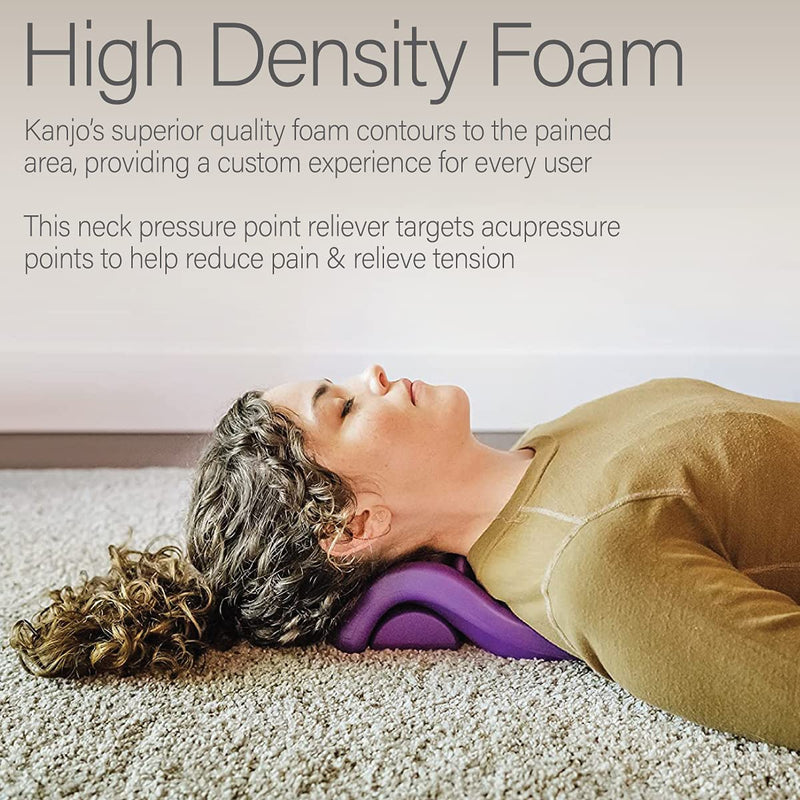 Kanjo Flex Firm Acupressure Neck Pain Relief Cushion - Adjustable Cervical Traction Cushion & Pressure Point Device for Muscle Tension & Relaxation - Helps Relieve Neck & Shoulder Pain and Headaches Flex Firm Neck Cushion - NewNest Australia