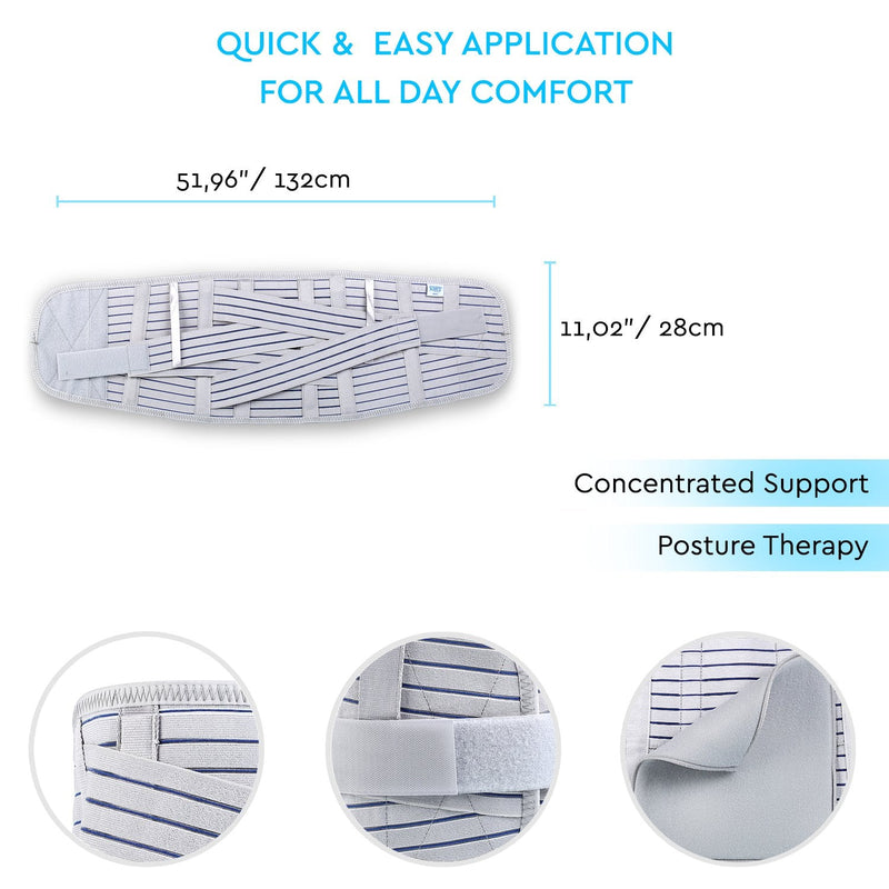 Soles Lumbar Support Back Support Adjustable Breathable Unisex Reduces Back Pain Supports Core Strength Comfortable Design Medium/Large/X Large/Xx Large Soles30 - NewNest Australia