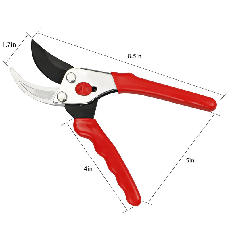 FLORA GUARD - 8.5Inch Traditional Bypass Pruning Shears - Professional Tree and Branch Garden Pruner - NewNest Australia