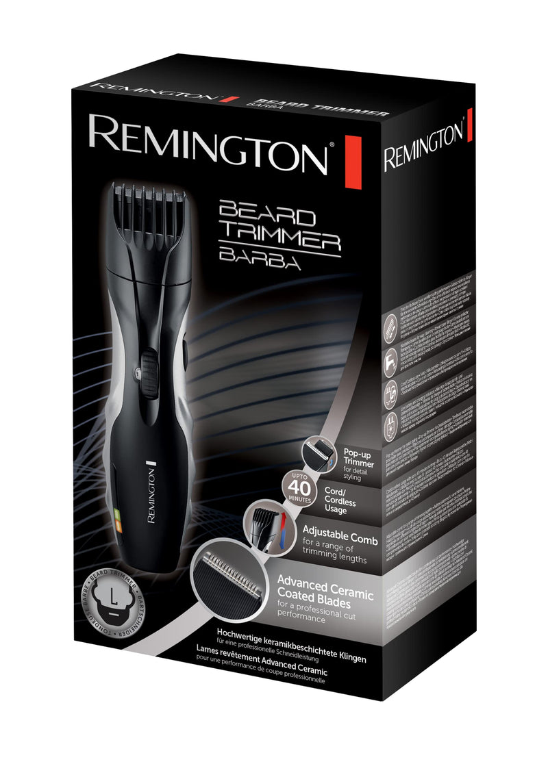 Remington Beard Trimmer Men'S Set Mb320C (Ceramic-Coated Blades, 9 Length Settings, Mains/Battery Operation, Led Charging/Recharging Indicators) Beard Trimmer, Black, Pack Of 1 - NewNest Australia