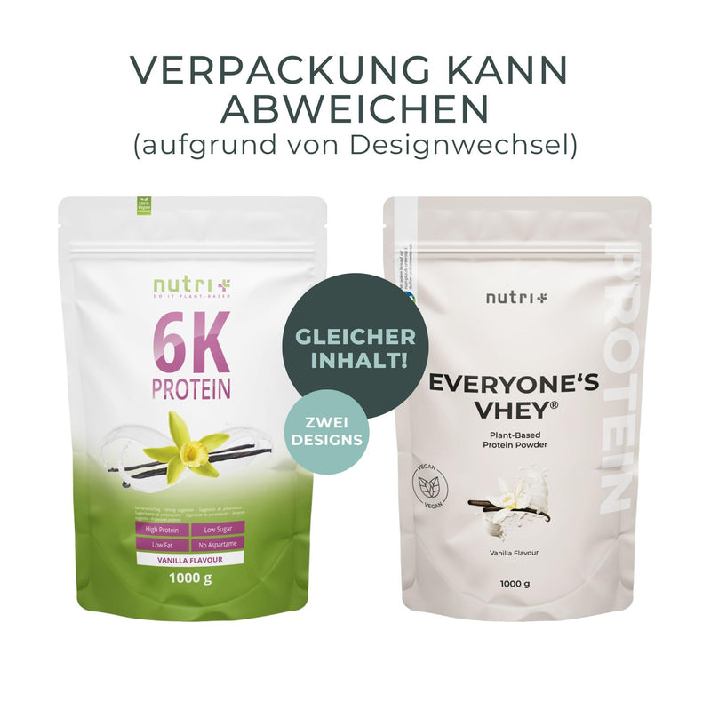 Nutri + Protein Vanilla 1 kg - 80% protein - protein powder - 6-component protein powder - powder without lactose + sugar - protein shake made in Germany - 1000 g Vanilla Powder 1 kg (pack of 1) - NewNest Australia