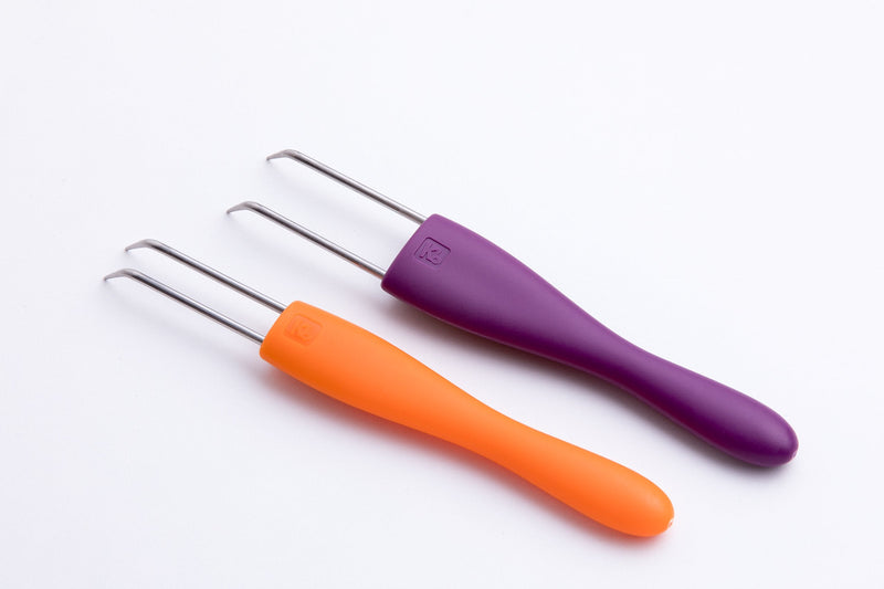 Authentic Knitting Board Loom Double Hooks, Purple/Orange - NewNest Australia