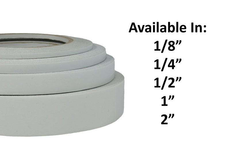 AJ Sign World Best 1" Ultra-Thin Permanent Double-Sided Tape for Arts, Crafts, Photography, Scrapbooking, Tear-by-Hand, Paper Backing (1-Inch by 164-Feet/55 Yards) 1-Inch - NewNest Australia