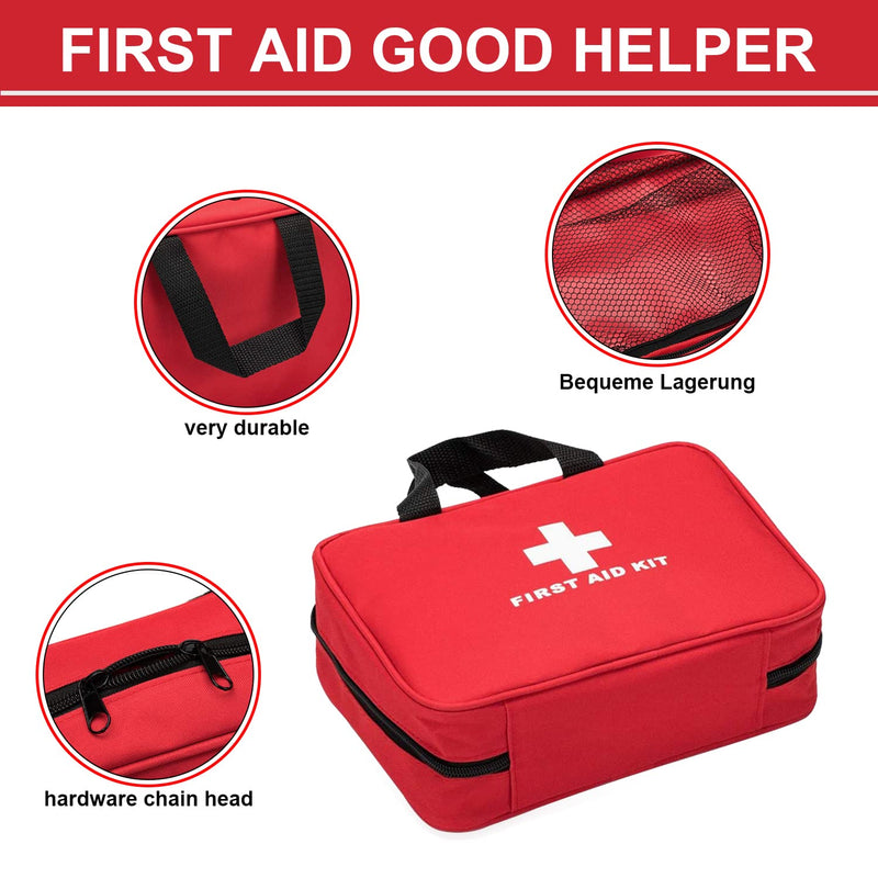 Gute First Aid Empty Kit,2 Pcs First Aid Bags,Medicine Bags,Small Portable Emergency Bag,Medicine Storage Bag for Home,Office,Camping,Boat,Car,Travel,Outdoor(Bag Only) - NewNest Australia