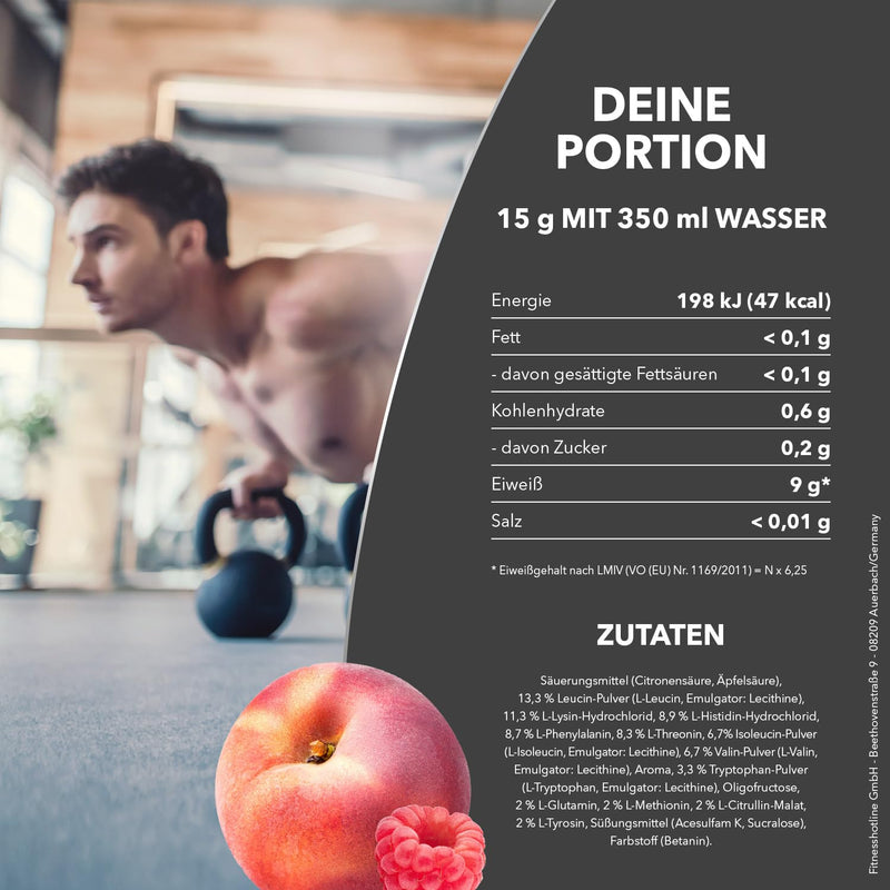 Best Body Nutrition Professional Eaa Plus - All 8 Essential Amino Acids + L-Histidine, L-Tyrosine, L-Glutamine And L-Citrulline - Vegan - Jungle Punch - 450 G Tin - NewNest Australia