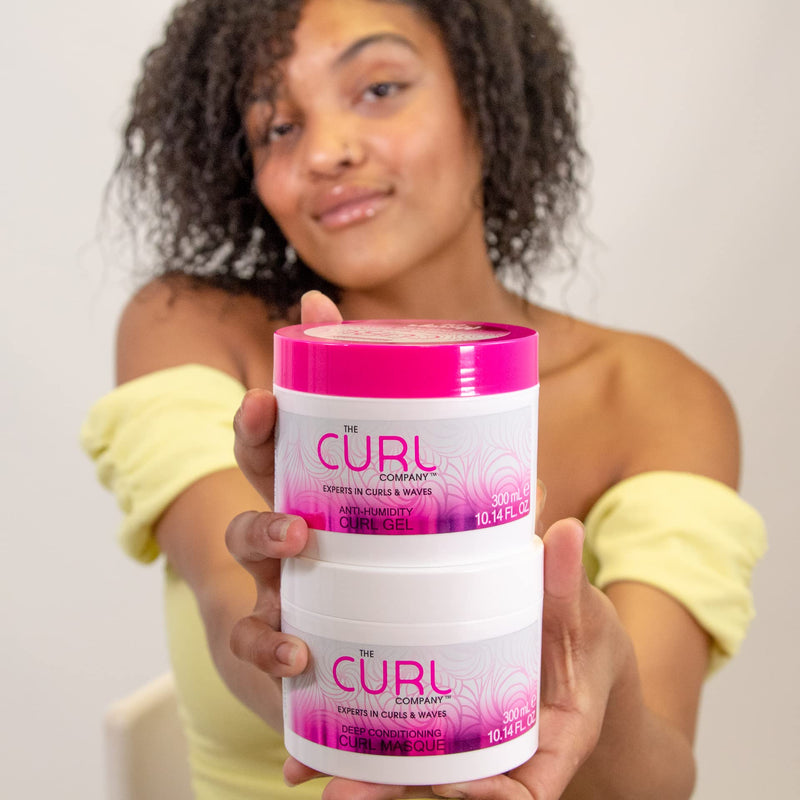 The Curl Company Deep Conditioning Curl Masque (300 ml) - Deeply Nourishes Dry damaged Curls, Ideal for Waves, Curls and Coils, Professionally Formulated with Curplex and Nourishing Moringa Oil - NewNest Australia