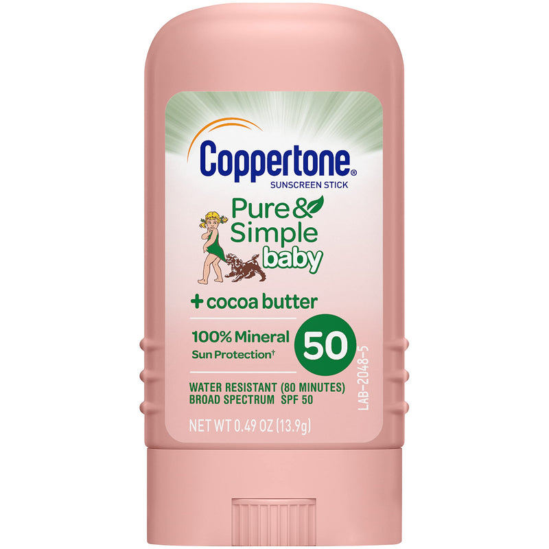 Coppertone Waterbabies Pure And Simple Sunscreen Stick SPF 50, 0.49 Oz - NewNest Australia