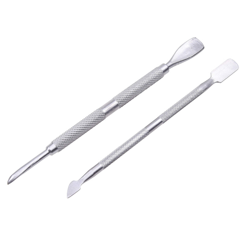 Kare & Kind Stainless Steel Cuticle Nipper and Cuticle Pushers Set - 1x Cuticle Trimmer - 2x Cuticle Pushers - Manicure, Pedicure, DIY - Home, Nail Salon - For Beginners, Professional Nail Technicians - NewNest Australia