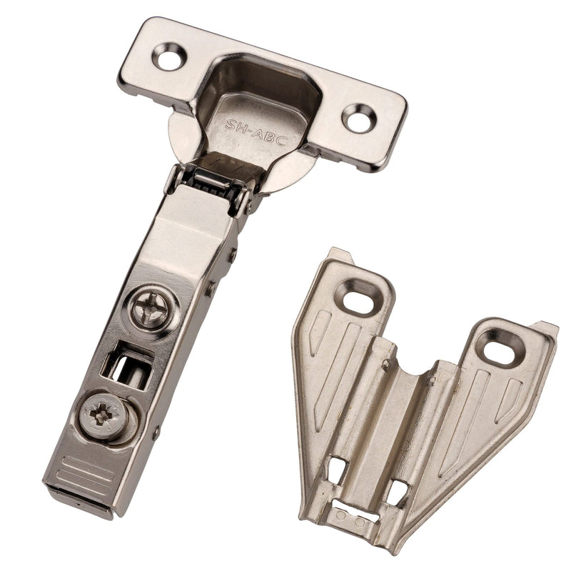 DecoBasics 1/2" Overlay Soft Close Cabinet Hinges for Kitchen Cabinets (2 PCS)- 105° Face Frame Concealed Cabinet Door Hinge -3 Way Adjustability -Clip on Plate & Matching Screw 4 Easy Installation 2 - NewNest Australia