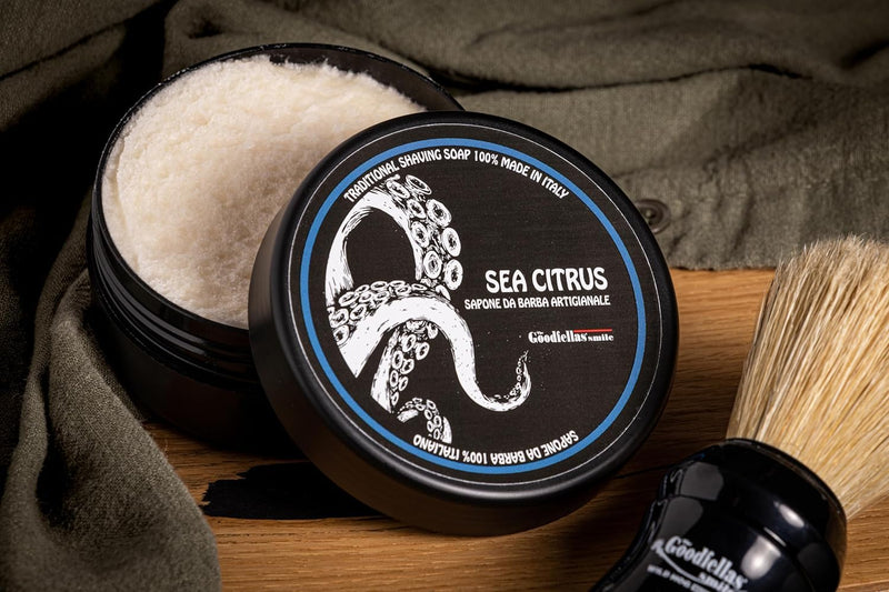 THE GOODFELLAS' SMILE Seacitrus Traditional Shaving Soap. Made in Italy, 100g - NewNest Australia