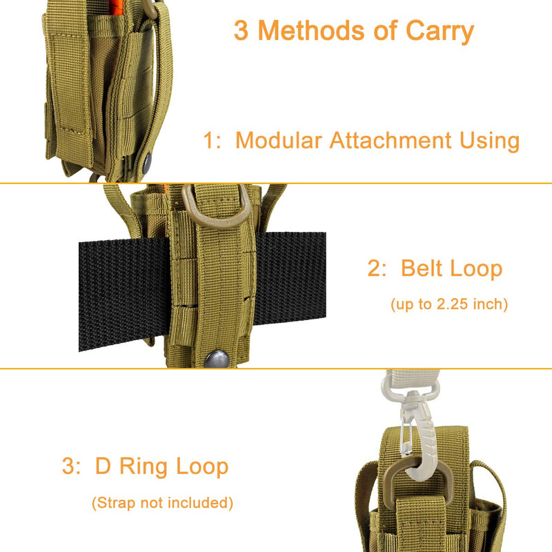 Depring Tool Holster Sheath Universal Multi Pockets Tool Organizer Heavy Duty Construction MOLLE Pouch (Army Green) Army Green - NewNest Australia