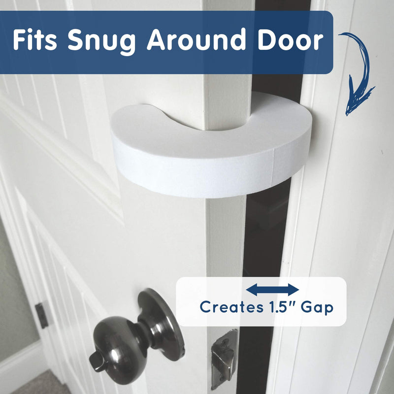 Wittle Door Pinch Guard - 4pk. Baby Proofing Doors Made Easy with Soft Yet Durable Foam Door Stopper. Prevents Finger Pinch Injuries, Slamming Doors, and Child or Pet from Getting Locked in Room 4 Pack - NewNest Australia