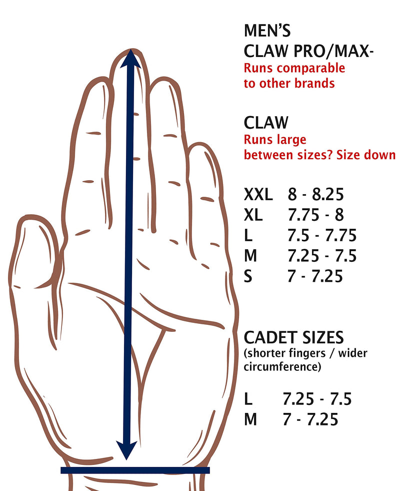 Claw Pro Men’s Golf Glove - Breathable, Long Lasting by CaddyDaddy White X-Large Left - NewNest Australia