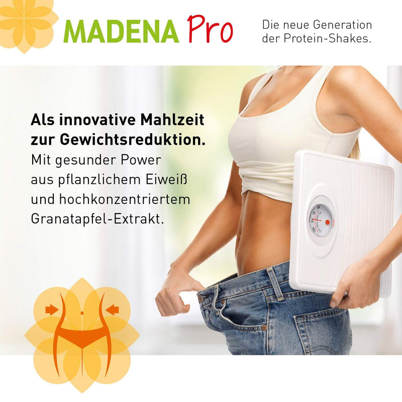 Madena Pro Vegan Protein Powder - Pure Vegetable Protein Powder From Rice And Peas Without Soy - Protein Powder Vegan With High Dose Pomegranate Extract For Your Protein Shake, No Sugar - NewNest Australia