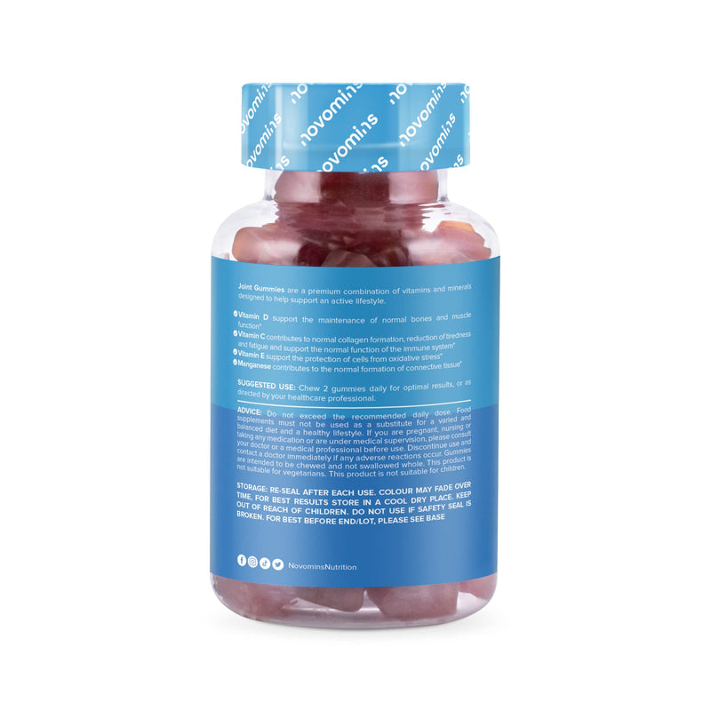 Joint Gummy Bears - Glucosamine And Turmeric Dietary Supplement - Alternative To Glucosamine And Turmeric Tablets - Turmeric Supplement - Made In The Uk By Novomins - NewNest Australia