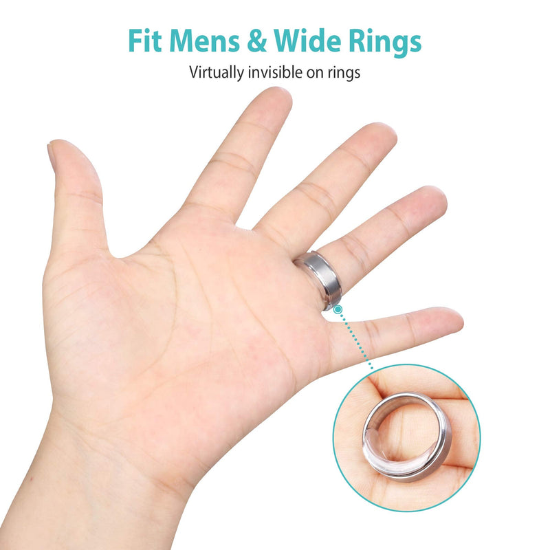 Invisible Ring Size Adjuster for Loose Rings Ring Adjuster Sizer Fit Any Rings Ring Guard Spacer (Clip-ON, 8 PCS) - NewNest Australia