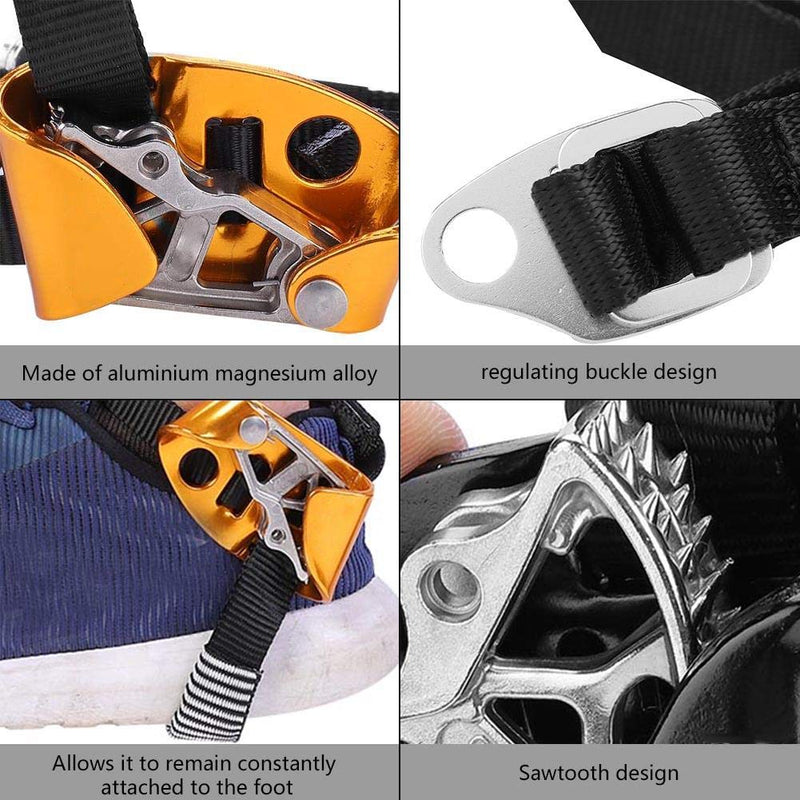 Fafeims Right/Left Foot Ascender Climbing Foot Ascender Riser Rock Climbing Mountaineering Rappelling Equipment(Right Leg) - NewNest Australia