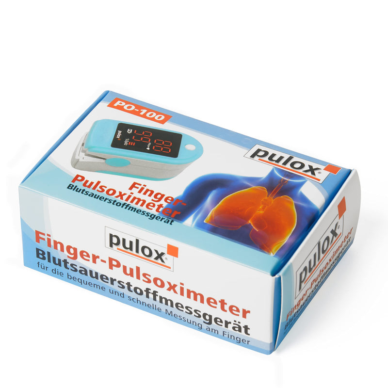 Pulse oximeter PULOX PO-100 Solo in light blue - NewNest Australia