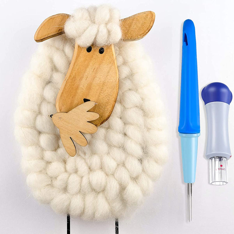 2 Pack Needle Felting Tools,Pen Style Needle Felting Tool with 3 Needles and Punch Style Felting Needle Tool with 7 Barbed Needles,Wool Needles Felt Punch for DIY Patchwork and Handicraft - NewNest Australia
