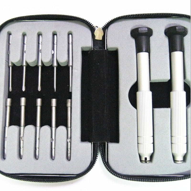 ETopLike Screwdrivers Kit Repair Tool for Eyeglass/Glasses/Watch/Cellphone/Clock (12PCS, Travel Pocket) - NewNest Australia