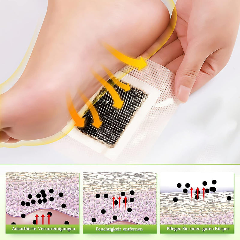 Foot plaster detoxification, detoxification plaster feet original for deep sleep and stress relief, 20 pieces foot plaster for detoxification plaster 100% natural for removing body toxins 20 pieces - NewNest Australia