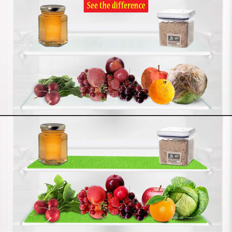 NewNest Australia - Dualplex Fruit & Veggie Life Extender Liner for Refrigerator Fridge Drawers, 12 X 15 Inches, 6 Pack Includes 3 Yellow 3 Green – Extends The Life of Your Produce Stays Fresh & Prevents Spoilage 