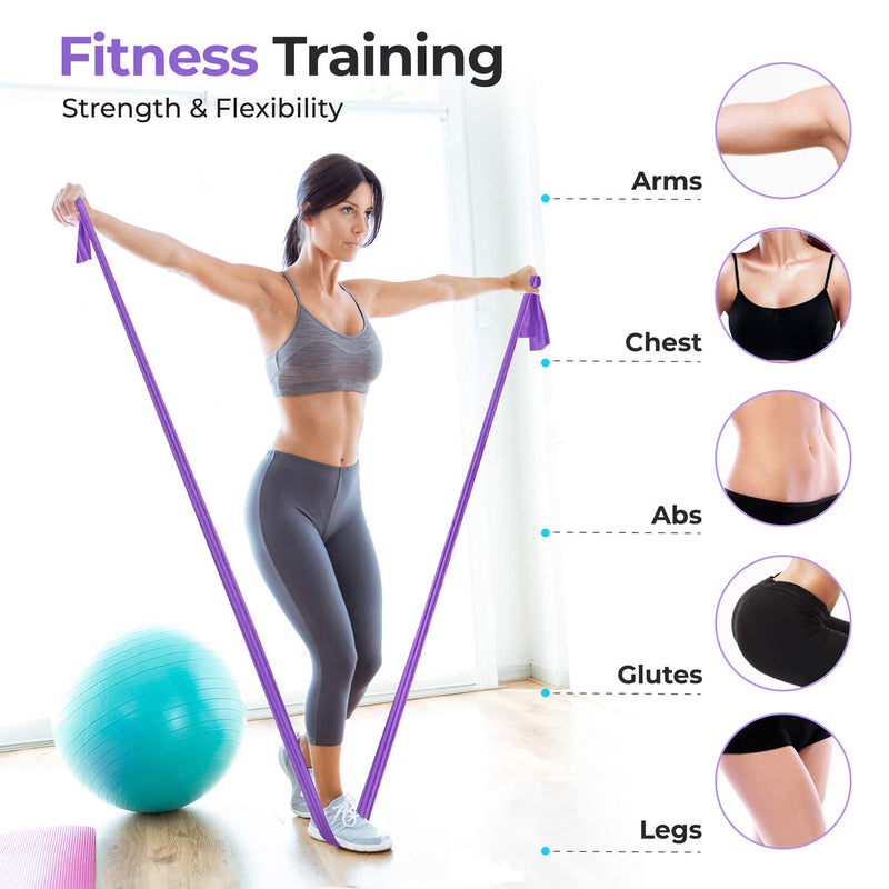 Beenax Resistance Bands - Exercise Bands to Build Muscle, Flexibility, Strength for Pilates, Yoga, Rehab, Stretching, Fitness, Gym, Physio, Strength Training and Workout - Men & Women 6. Set of 3 - NewNest Australia