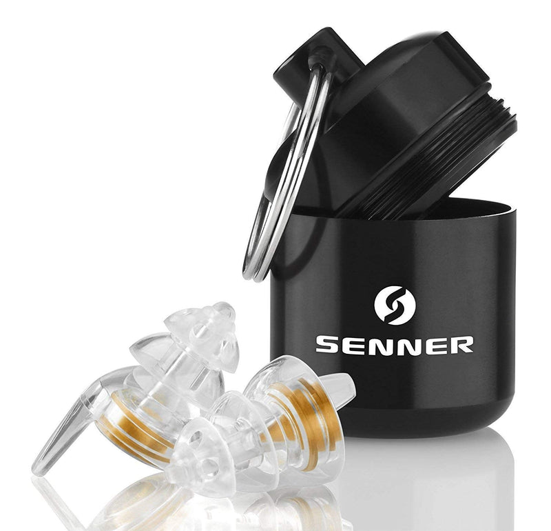 Senner WorkPro Reusable Hearing Protection Earplugs with Aluminium Container. Ideal Ear Plugs for Work, Light to Wear and Quiet, Noise Reduction at the Workplace, for Work Safety. - NewNest Australia