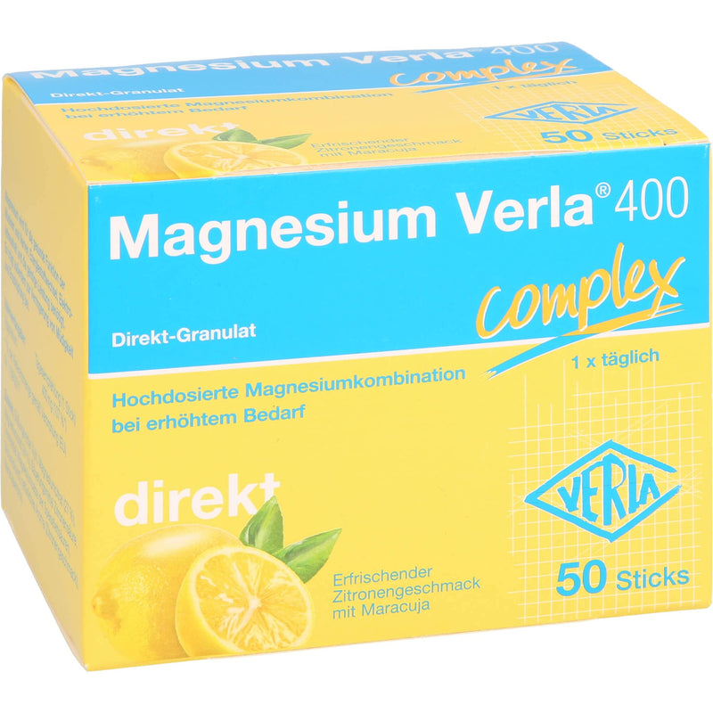 Magnesium Verla 400 direct granules, 50 pieces (pack of 1) - NewNest Australia