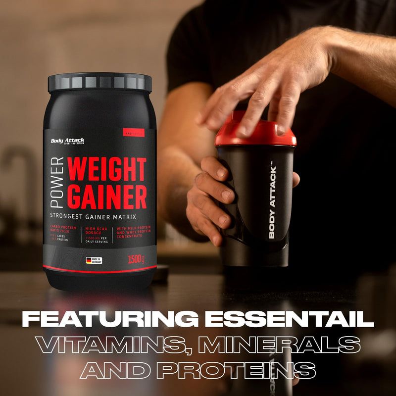 Body Attack Power Weight Gainer 100% Mass Building Carbohydrate Protein Powder for Muscle Building with Whey Protein Ideal for Hardgainers - NewNest Australia