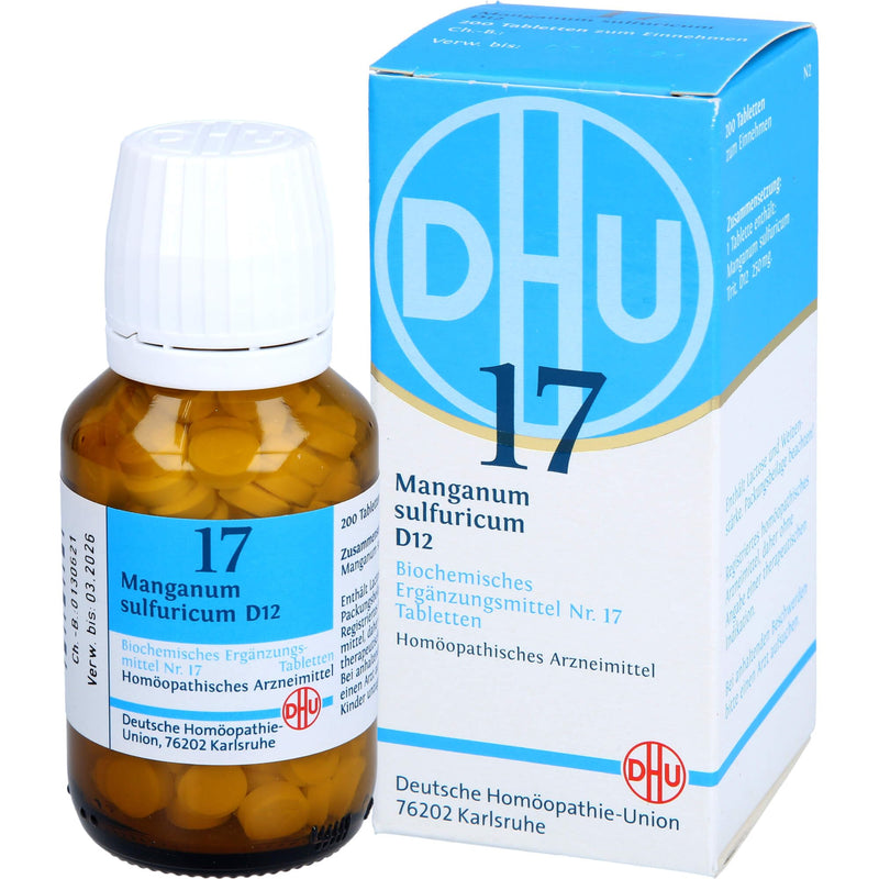 DHU Schüßler salt No. 17 Manganum sulfuricum D12 tablets, 200 tablets - NewNest Australia
