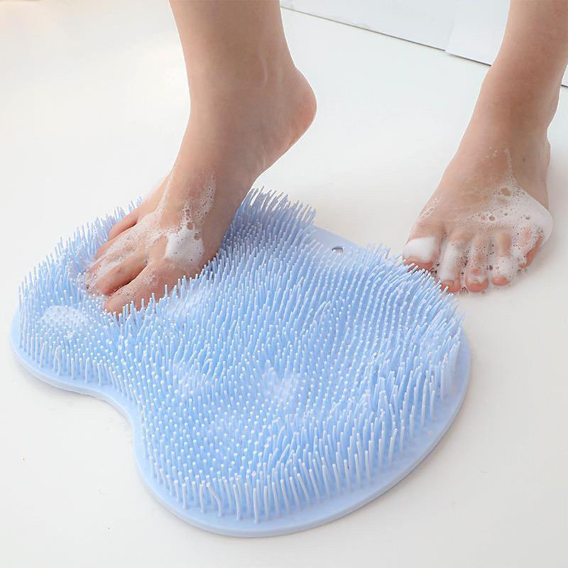 Shower Foot Scrubber, Foot Washer, Bath Massage Pad With Non-Slip Suction Cups, Cleans, Relaxation, Exfoliates, Massages Your Feet Without Bending, Foot Circulation & Relieves Tired Feet (Green) - NewNest Australia