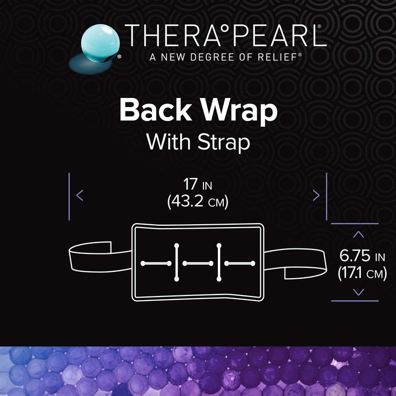TheraPearl Back Wrap, Reusable Hot & Cold Therapy Pack with Gel Beads, Best Ice Pack for Wrist and Ankle Sprain, Flexible Hot & Cold Compression for Arthritis Pain Relief & Sports Injuries - NewNest Australia
