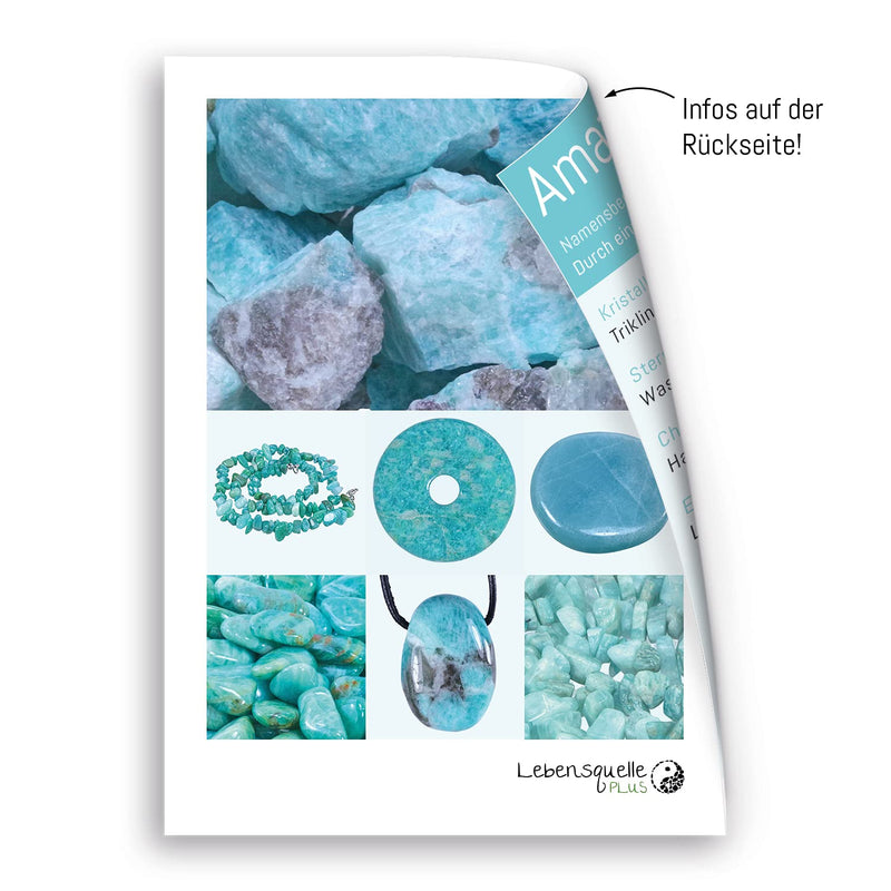 Amazonite disc stone | Hand flatterer pocket stone | High quality gemstone Life Source Plus - NewNest Australia