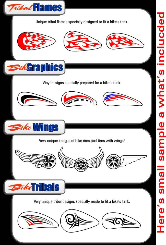 Motorcycle Biker Clipart-Vinyl Cutter Plotter Clip Art Images-Sign Design Vector Art Graphics CD-ROM - NewNest Australia