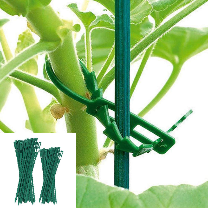 ONESWI 100 Pieces Adjustable Garden Plant Twist Ties,Flexible Garden Plant Ties,Plastic Twist Ties Multi-Use for Secure Vine (Green) Style 2 - NewNest Australia