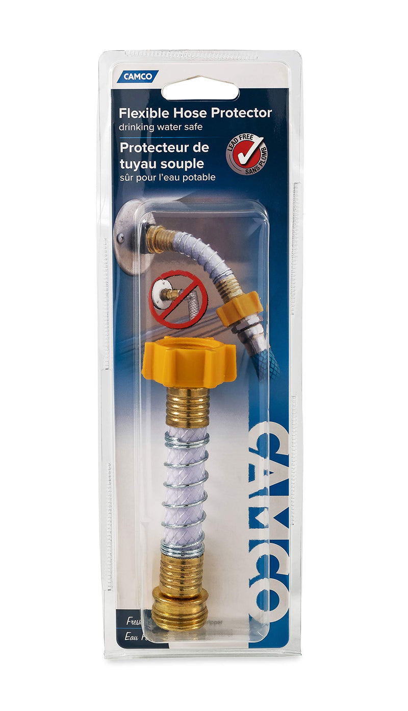 Camco Flexible Hose Protector-Eliminates Hose Crimping and Straining at Faucets and Water Connections, Creates Hose Flexibility (22703) - 22703-A - NewNest Australia