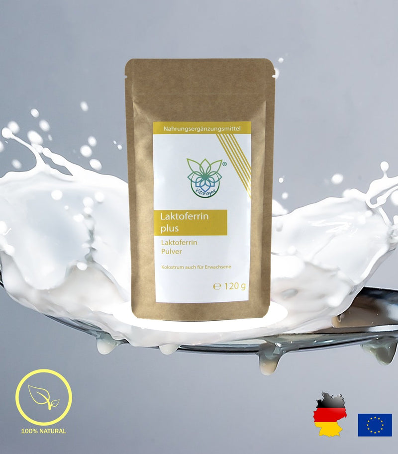 Vitaragna Lactoferrin Powder Plus, 120 G, Colostrum Or Colostrum Also For Adults With Apo-Lactoferrin, Glycine And Micronized Bamboo Fibers, High Bioavailability And Compatibility - NewNest Australia