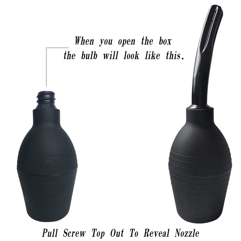 Abyclean Anal Douche Enema Bulb Vaginal Douche Enema Cleaner for Women’s or Man’s Health (310ml Black) 310ml - NewNest Australia