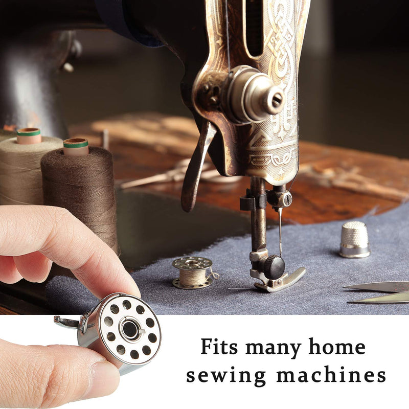 3 Pieces Sewing Machine Bobbin Case and 15 Pieces Singer Sewing Machine Bobbins Metal Sewing Bobbins with Shuttle Holder for Craft Sewing, Compatible with Front Loading 15 Class Machines - NewNest Australia