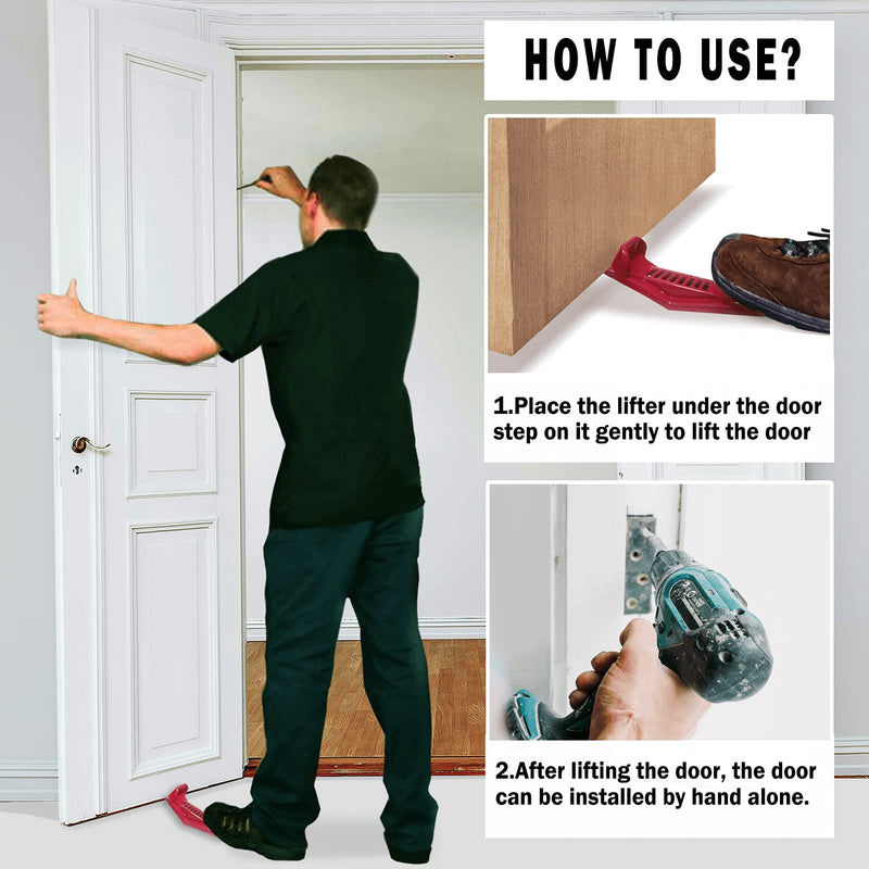 Drywall Panel Lifter, Door Hanging Tool, Multifunctional Drywall Installation Tool, Edge Rasp, Bottle Opener - NewNest Australia