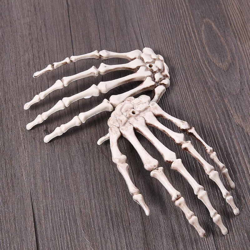 Teemico 6 Pack Halloween Skeleton Hands Plastic Skeleton Hands Halloween Hand Props - NewNest Australia