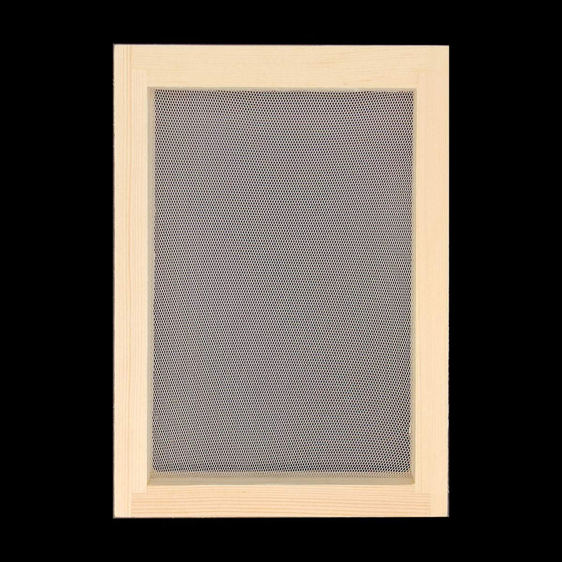 Worown Natural Wooden Paper Making Papermaking Mould, 5 x 7 inch Screen Printing Frame for DIY Paper Craft and Dried Flower Handcraft 5*7 inch - NewNest Australia