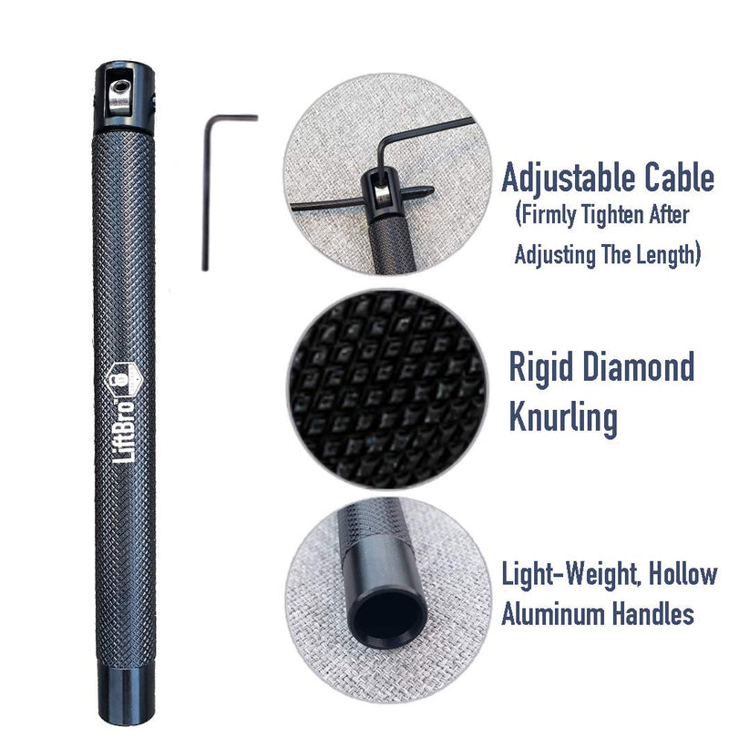LiftBro Beast Release Jump Rope v.2.0 - Adjustable Speed Rope for High Intensity Training, Cardio and Fitness Black - NewNest Australia