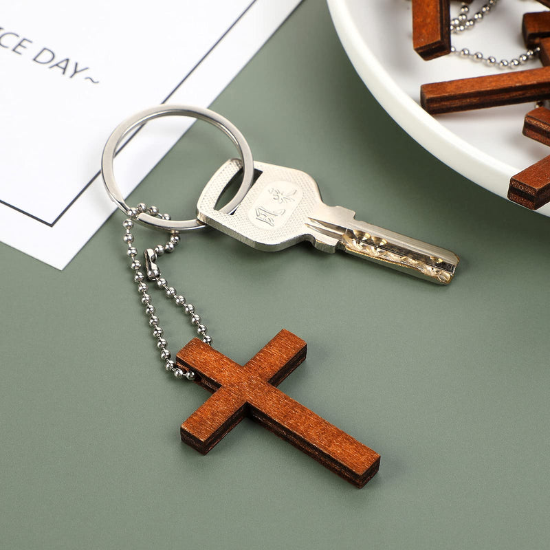 Cross Charm Mini Wood Cross Charm Wooden Cross Pendant Hanging Ornament for Men, Women DIY Necklace Bracelet Earring Jewelry Craft Making (50 Pieces) 50 - NewNest Australia