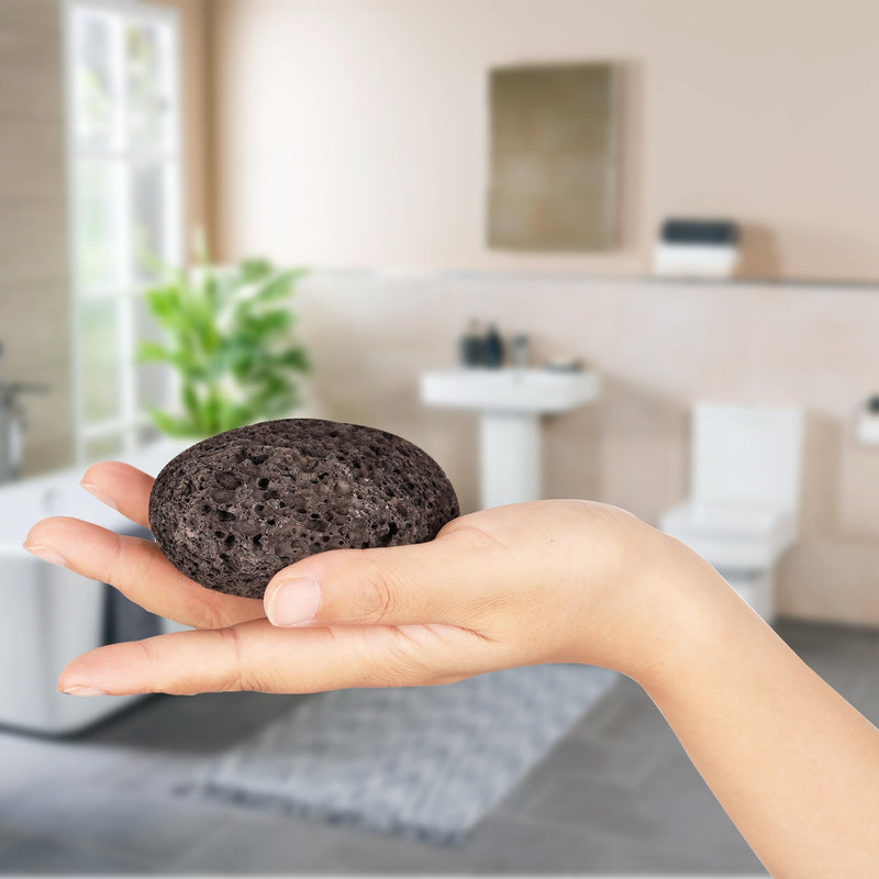 NIMXY Volcanic Lava Pumice Stone for Feet and Hands – Feet Hard Skin Remover – Foot Scrubber for Dead Skin Removal – Natural Foot File and Callus Remover for Skin Exfoliation (Brown) Brown - NewNest Australia