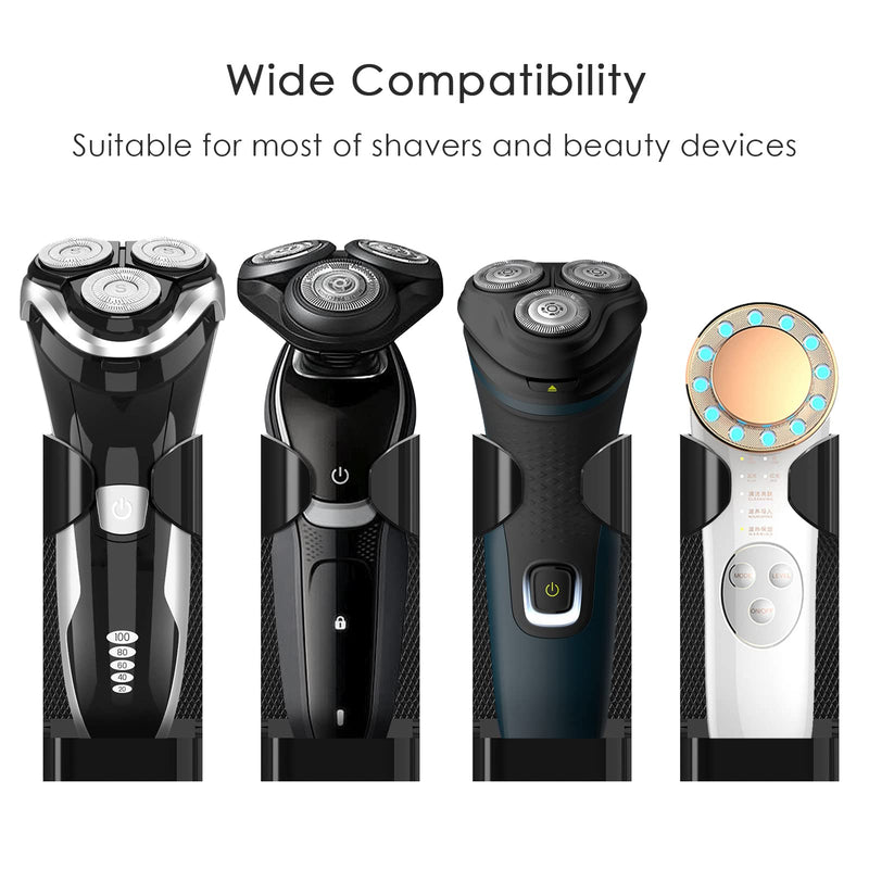 Linkidea Adjustable Wall Mounted Electric Shaver Holder 2 Pack Self Adhesive Razor Hanger Electric Shaver Bathroom Shower Organizer Black - NewNest Australia