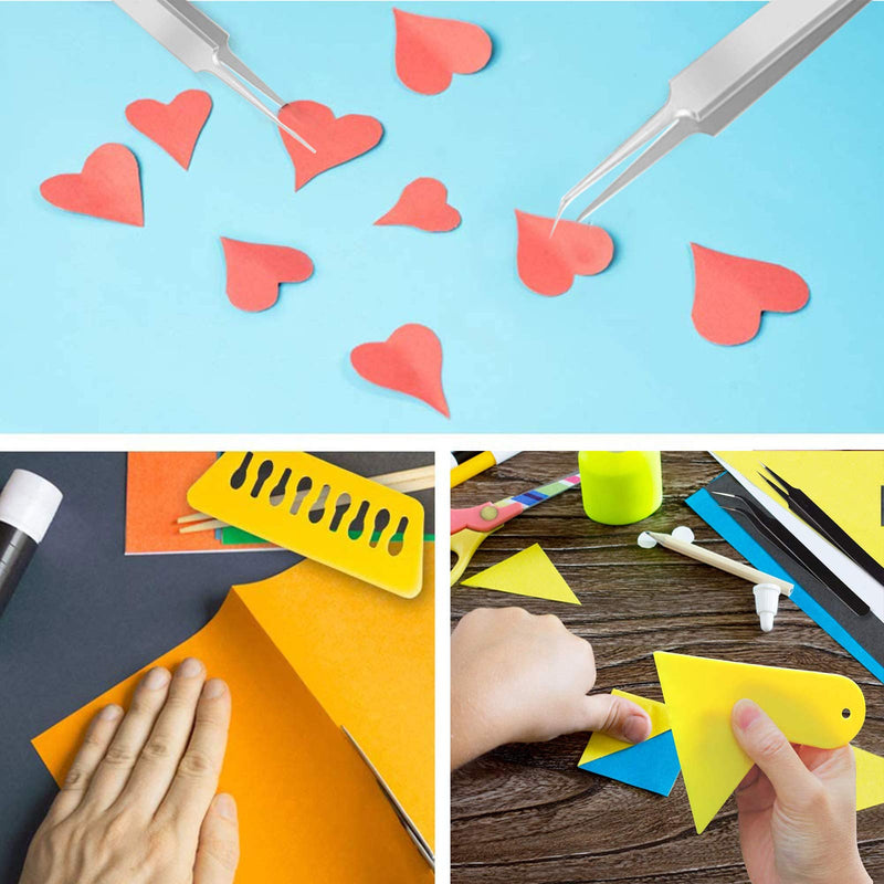 ImnBest 19 Pieces Vinyl Weeding Tools Stainless Steel Plotter Accessories HTV + 1 Piece A5 Cutting mat, DIY Craft Tool Set, Cameos, Lettering, Including Weeding Hooks, Tweezers, DIY Christmas Gift B - NewNest Australia