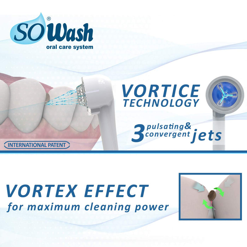 SOWASH - packaging "FAMILY" - pulse oral irrigator for oral hygiene that can be connected to the tap - NewNest Australia